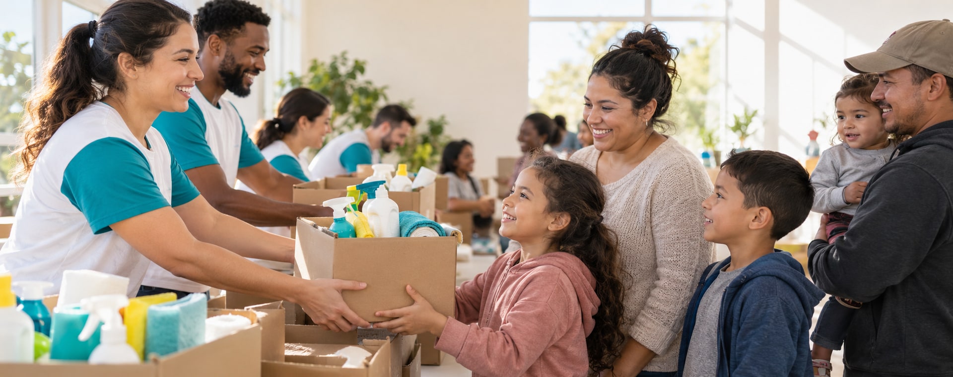 Families receiving practical household support